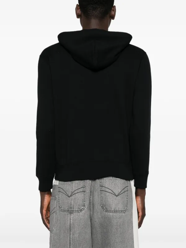 PLAY COMME des GARÇONS 黒パーカー Comme Des Garçons Play logo-patch Zipped Hoodie | Black | FARFETCH