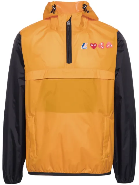 Comme Des Garçons Play x K-Way Heart-patch lightweight jacket