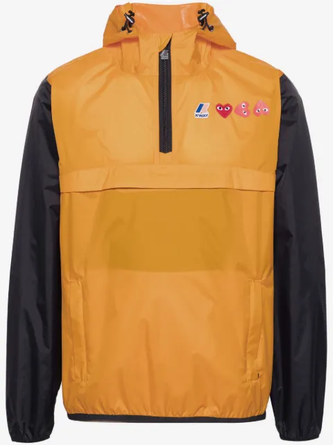 Comme Des Garçons Play x K-Way Heart-patch lightweight jacket