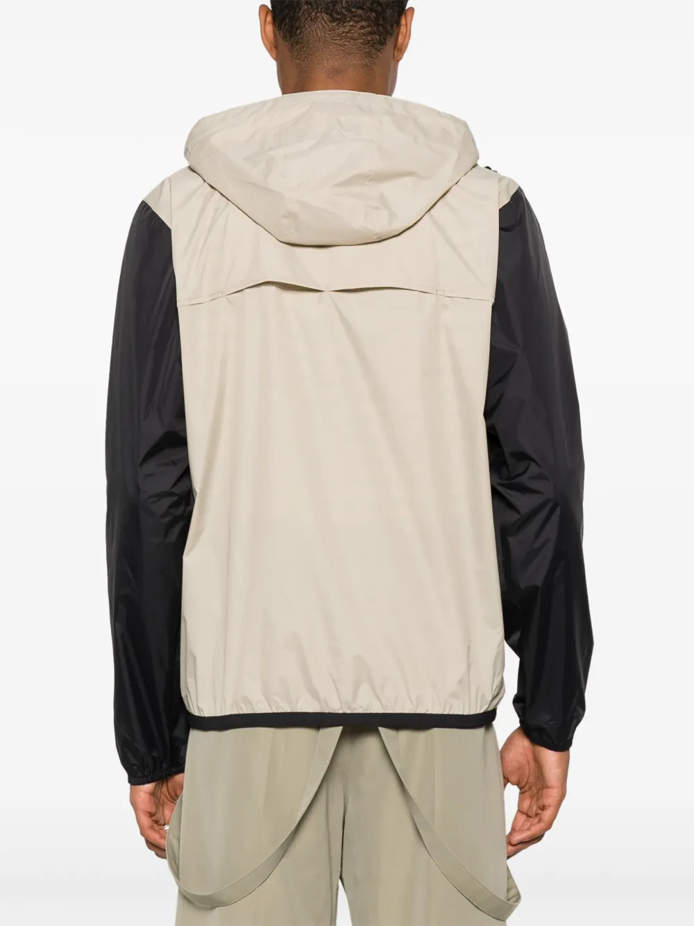 Comme Des Garçons Play x K-Way jack met capuchon en logo-print Beige
