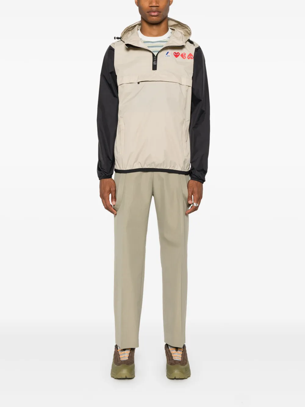 Comme Des Garçons Play Jaqueta x K-Way com patch coração | Jaqueta bomber | Image 2