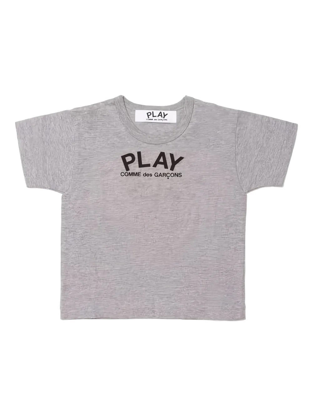 Comme Des Garçons Play Kids logo-print heart-embellished t-shirt | Grey | Image 1