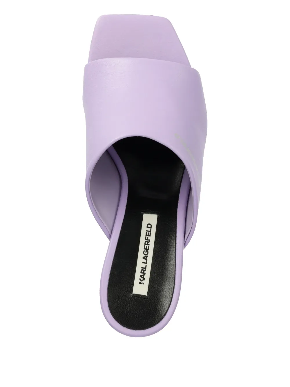 Karl Lagerfeld logo-print mules Purple