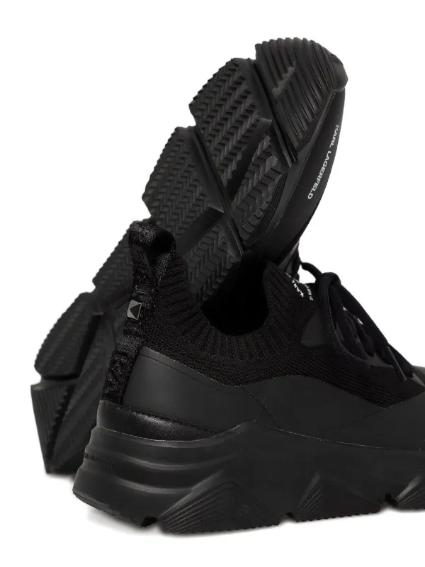 Karl Lagerfeld Verge Maison Sneakers | Black | FARFETCH JO