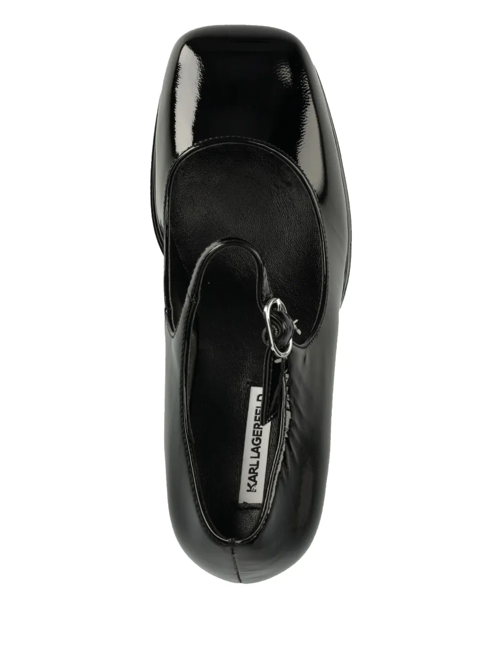 Karl Lagerfeld 110mm leather pumps Black