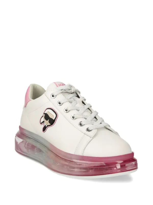 【Karl Lagerfeld】ロゴ スニーカー ホワイト Karl Lagerfeld ロゴパッチ スニーカー | ホワイト | FARFETCH JP