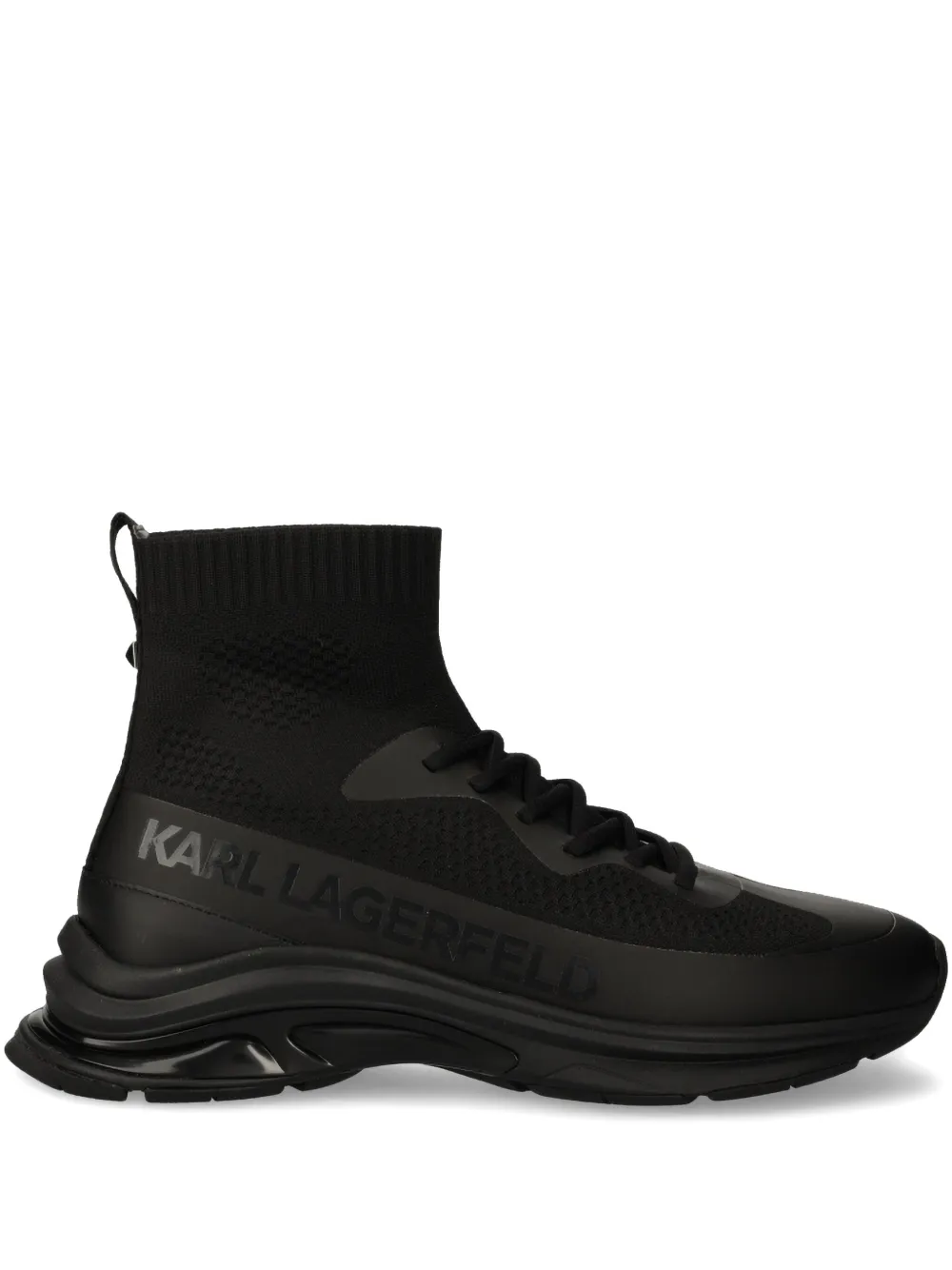 Karl Lagerfeld leather sneakers Black