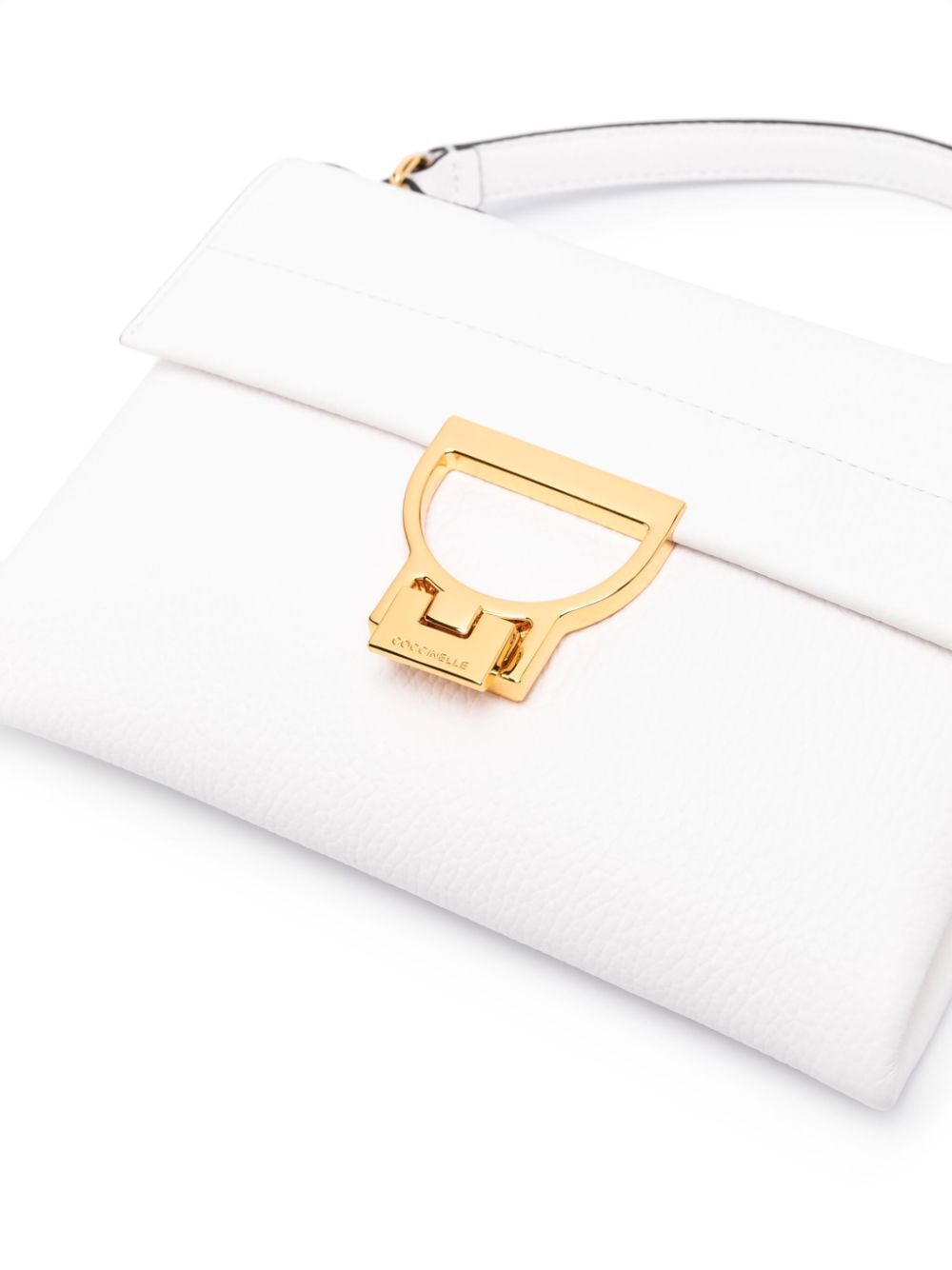Shop Coccinelle Mini Arlettis Tote Bag In White