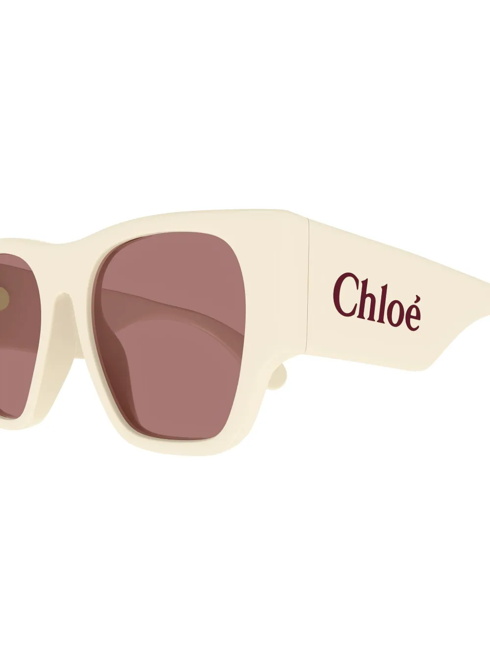 Chloé Eyewear Naomy zonnebril met oversized montuur - Beige