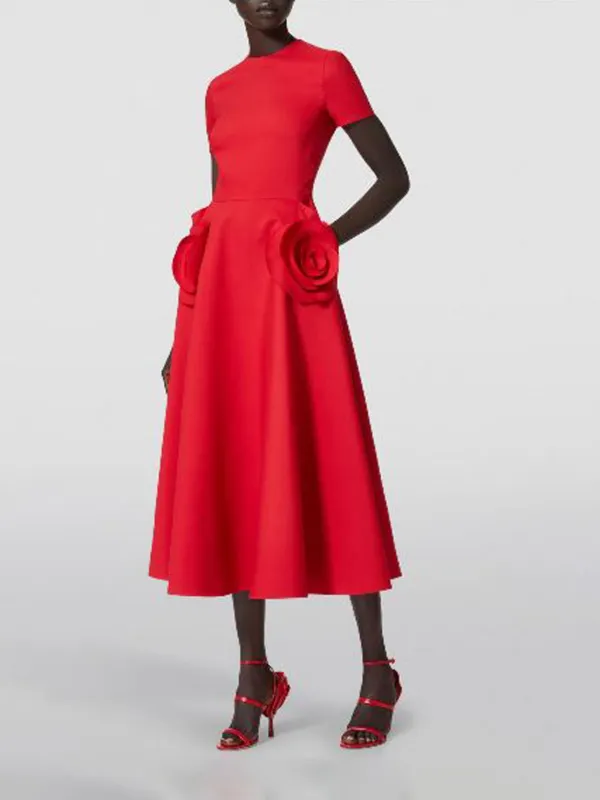 関税送料込Red Valentino Midi Dress RED Valentino womens Midi Dress, 38, Black - Walmart.com