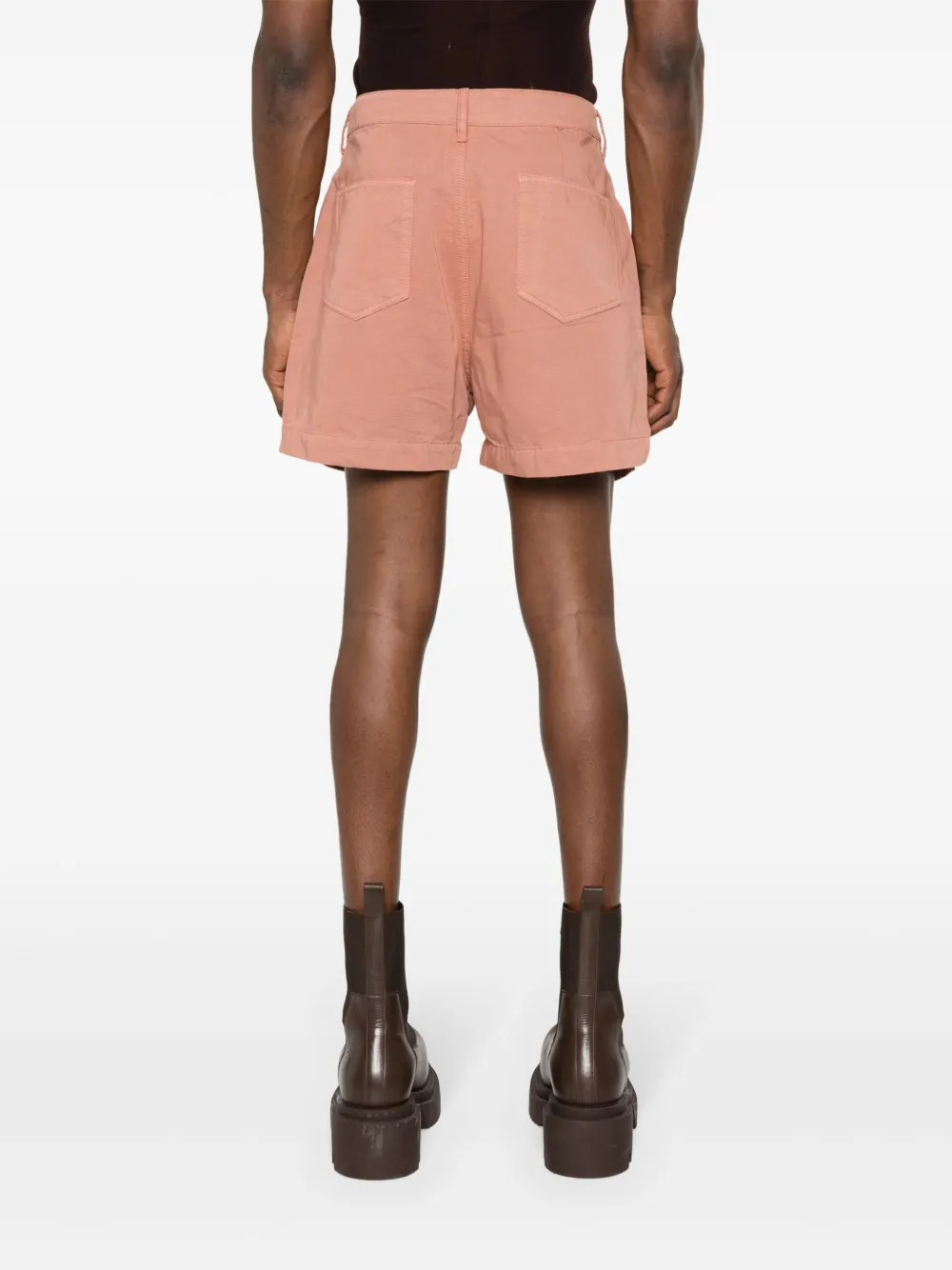 Rick Owens DRKSHDW Shorts met cut-off Roze