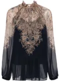 ZIMMERMANN Natura Billow paisley-print blouse - Blue
