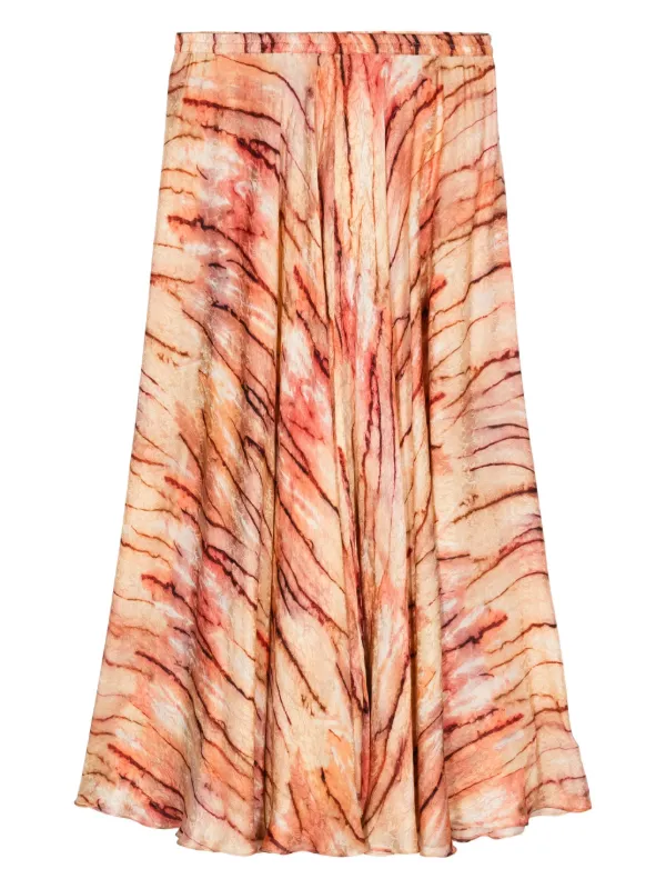 Mes Demoiselles Manish Midi Skirt Pink FARFETCH TH