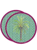 Lisa Corti Masonite Hima Palm placemat (set of two) - Green