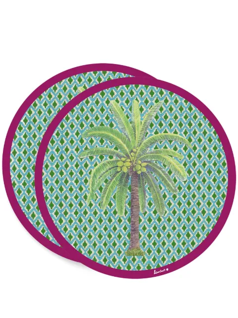 Lisa Corti pack de dos manteles individuales Masonite Hima Palm