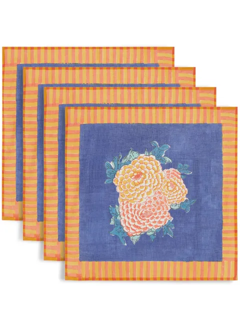 Lisa Corti pack de cuatro servilletas Arabesque Corolla