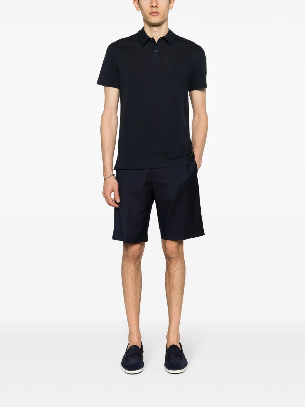 ralphlaurenpurplelabel Ralph Lauren Purple Label Piqué poloshirt - Blauw