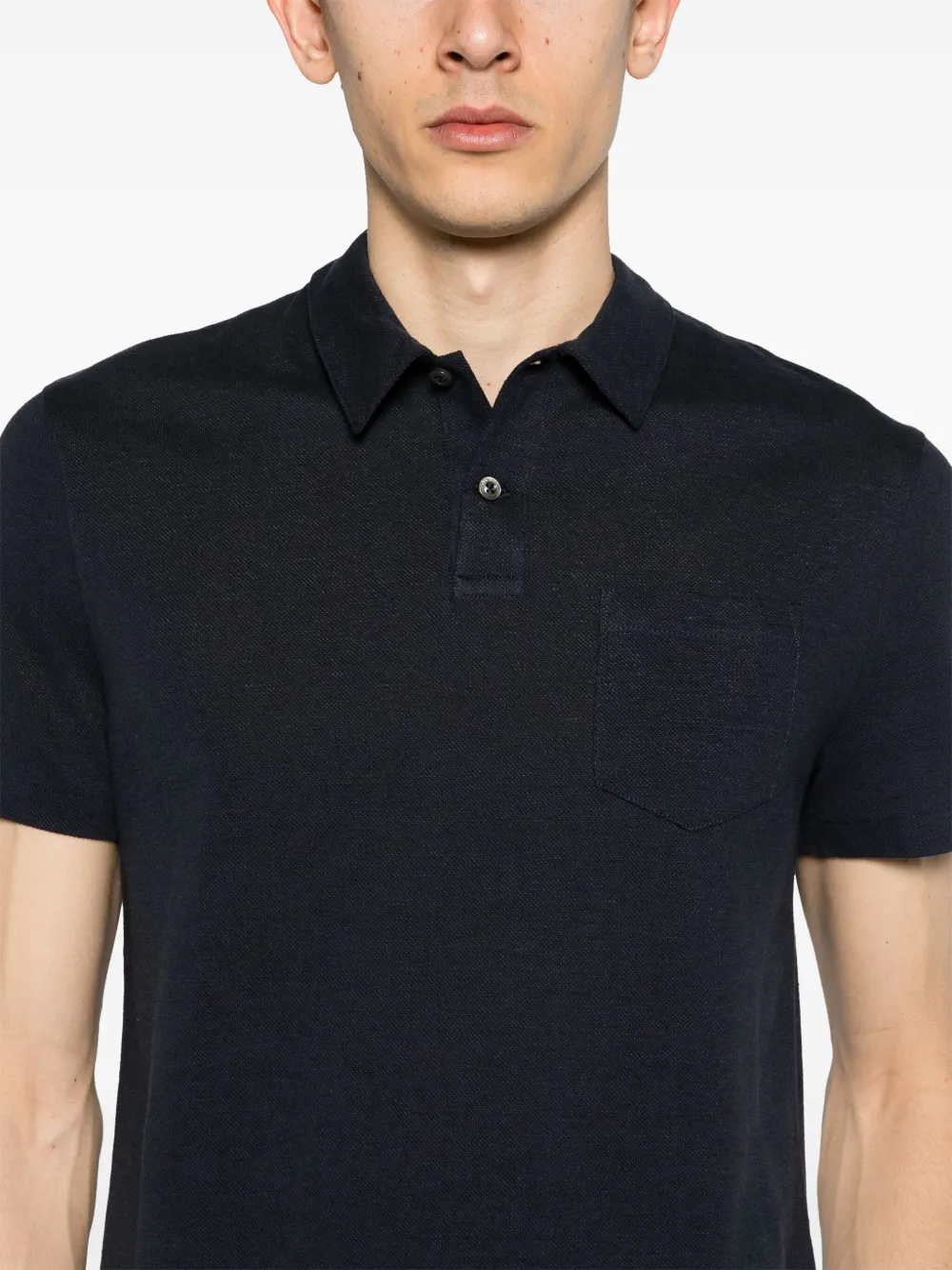 Ralph Lauren Purple Label Piqué poloshirt Blauw