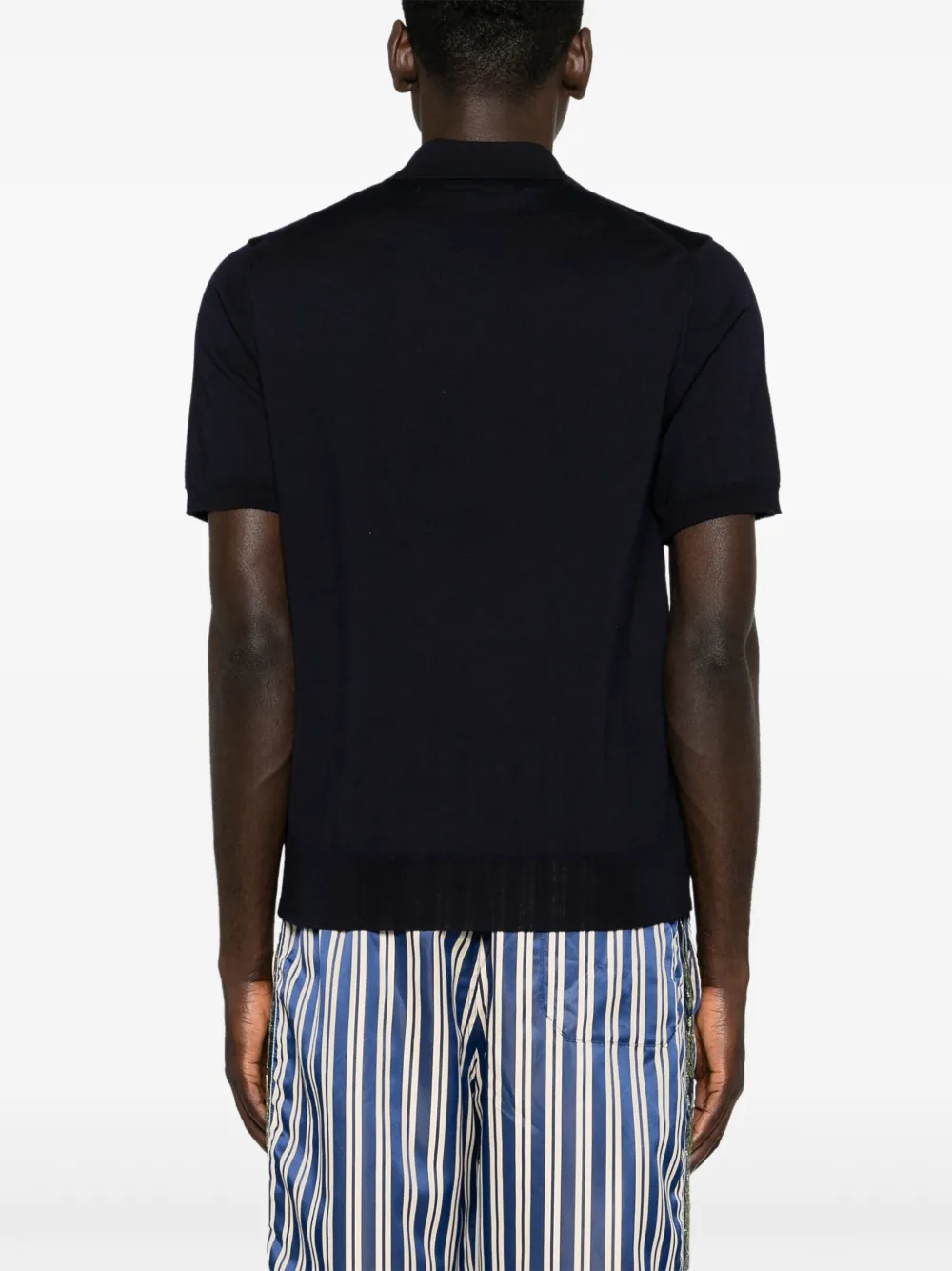 Comme Des Garçons Play Poloshirt met patch Blauw