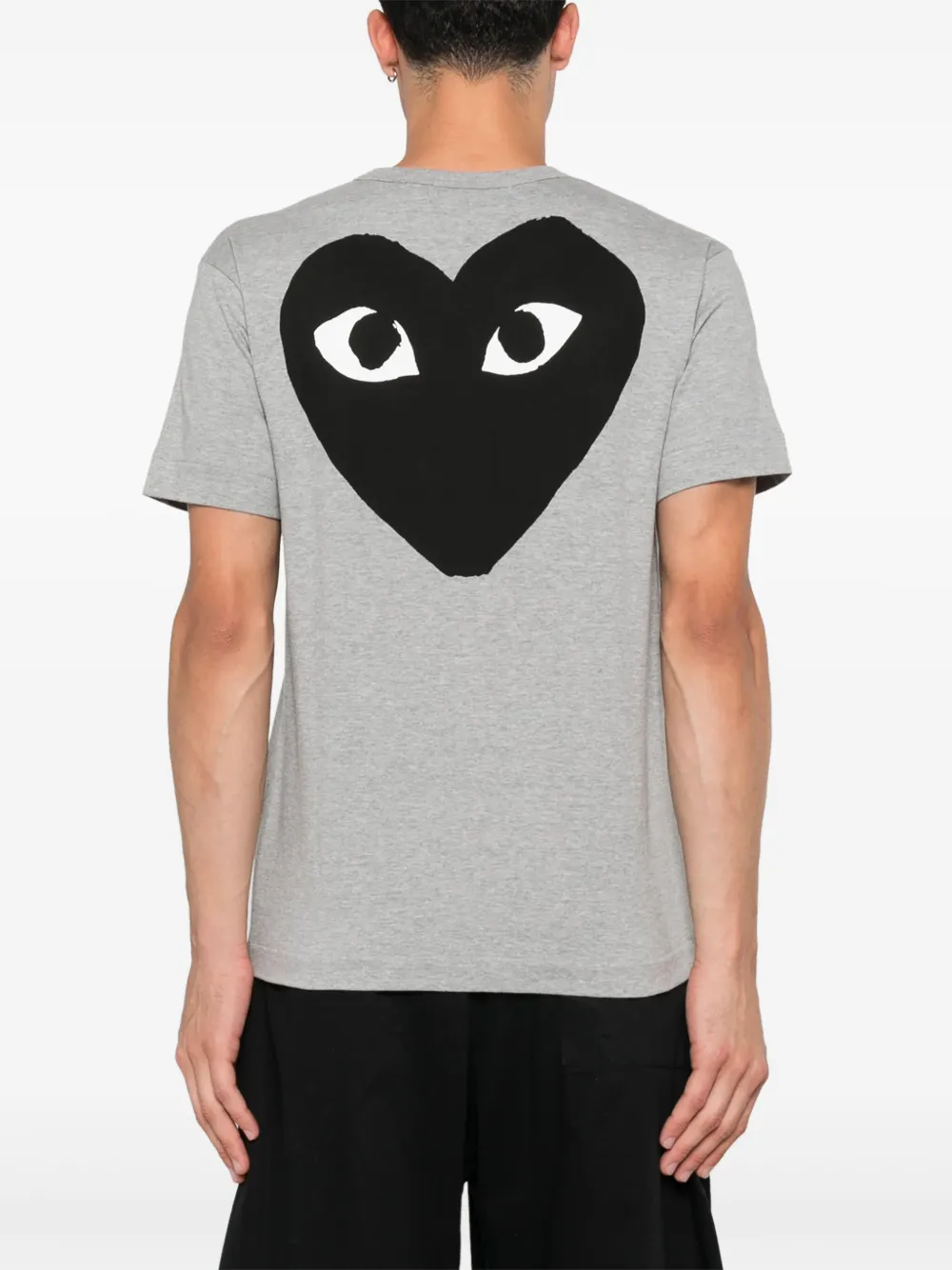 Comme Des Garçons Play T-shirt met logoprint Grijs