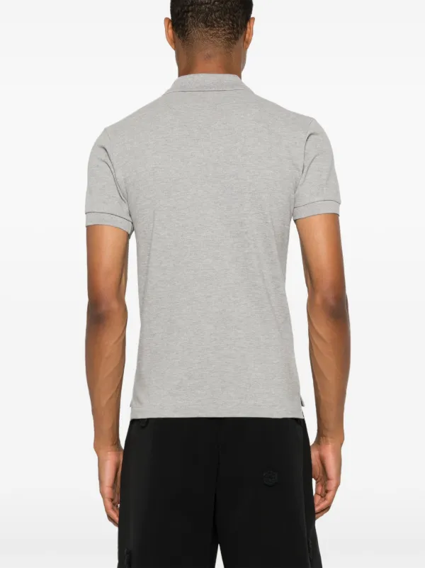 【良品】COMME des GARÇONS PLAY グレー ポロシャツ　ハート Comme Des Garçons Play ハートパッチ ポロシャツ | グレー