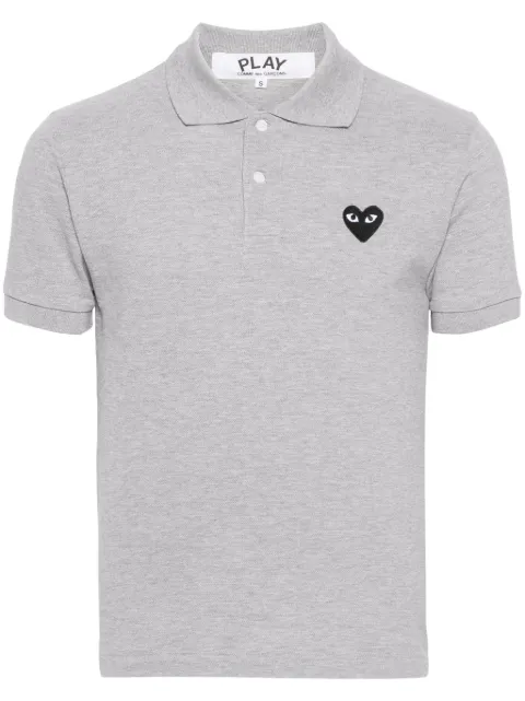 Comme Des Garçons Play Heart-patch piqué polo shirt
