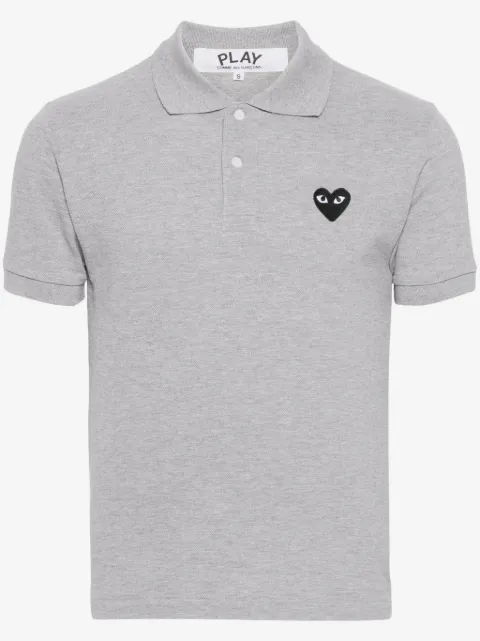 Comme Des Garçons Play Camisa polo com patch de coração