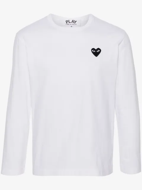 Comme Des Garçons Play Langarmshirt mit Herz-Patch