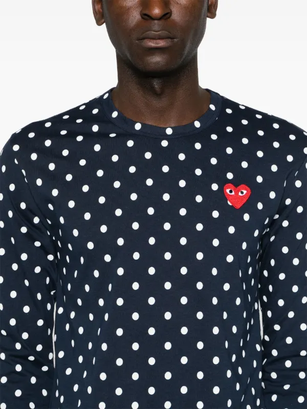 PLAY COMME des GARCONS ポルカドットTシャツstyle.2024.06.03