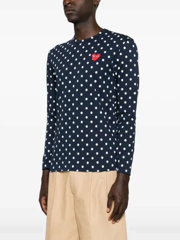 Comme Des Garçons Play ポルカドット Tシャツ | ブルー