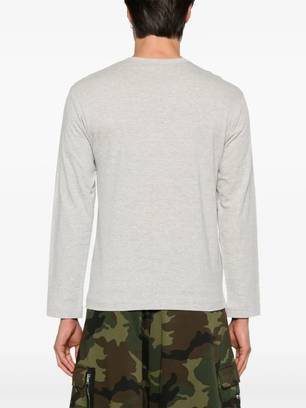 Comme Des Garçons Play Outline hartprinten T-shirt Grijs