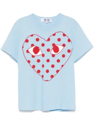 Comme Des Garçons Play ハートアップリケ Tシャツ | ブラック