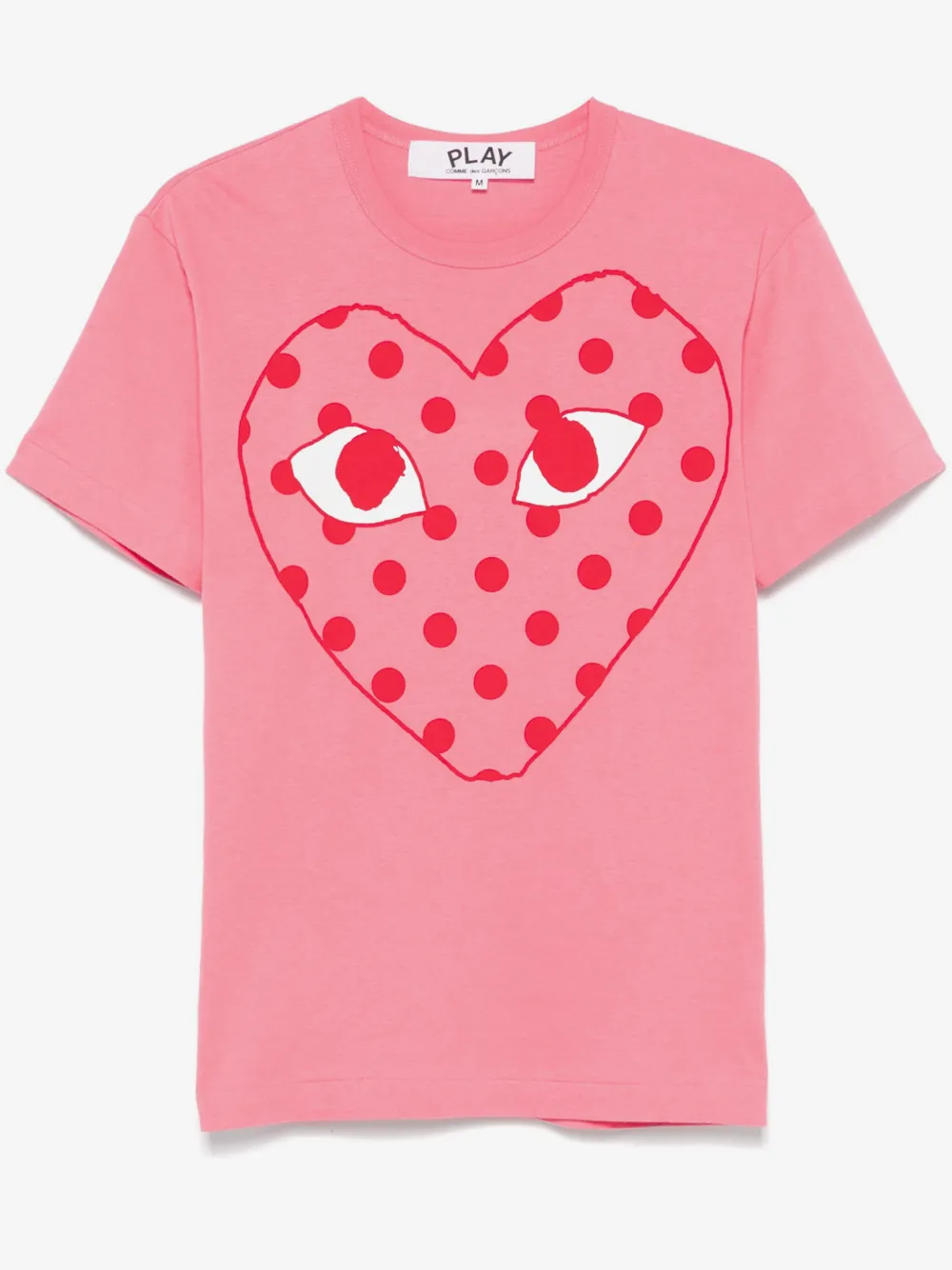Comme Des Garçons Play heart-print T-shirt | Pink | Image 1