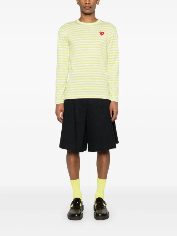 Comme Des Garçons Play Heart Logo Cotton T-shirt | White | FARFETCH