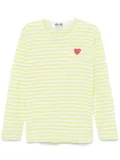 Comme Des Garçons Play striped T-shirt - Green