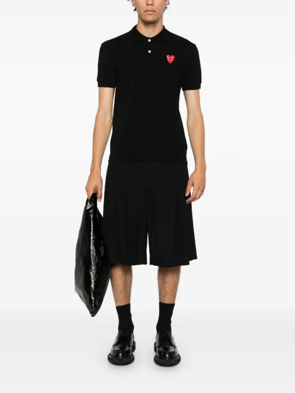 PLAY COMME des GARÇONS ポロシャツ M ブラック　ハート Comme Des Garçons Play ハートロゴ ポロシャツ 通販 - FARFETCH