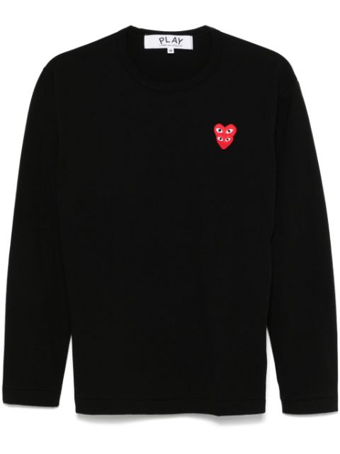 Comme Des Garçons Play playera con parche de corazón