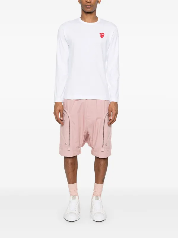 Comme Des Garçons Play ハートパッチ Tシャツ | ホワイト | FARFETCH JP