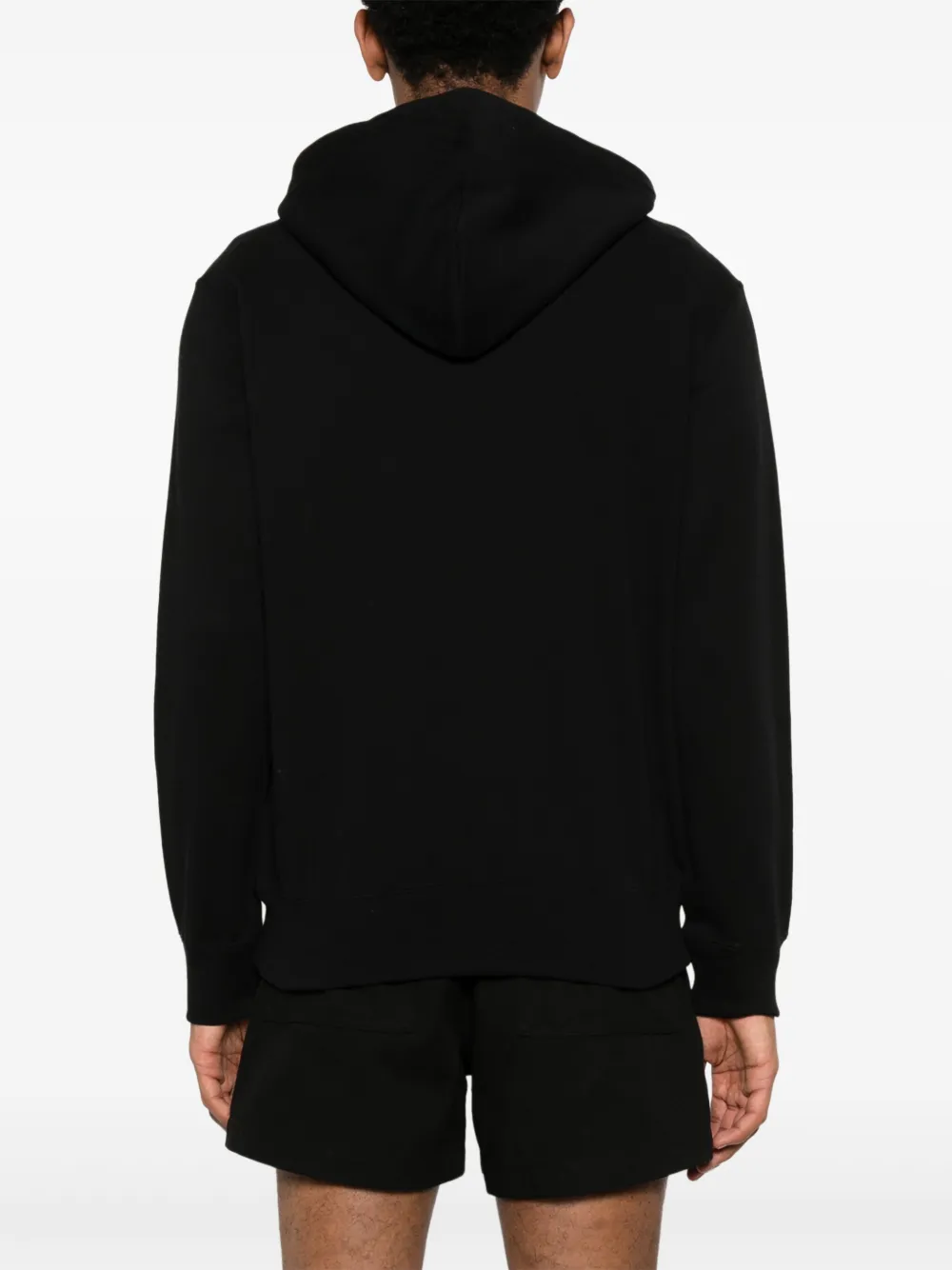 Comme Des Garçons Play Hoodie met dubbele hartpatch Zwart