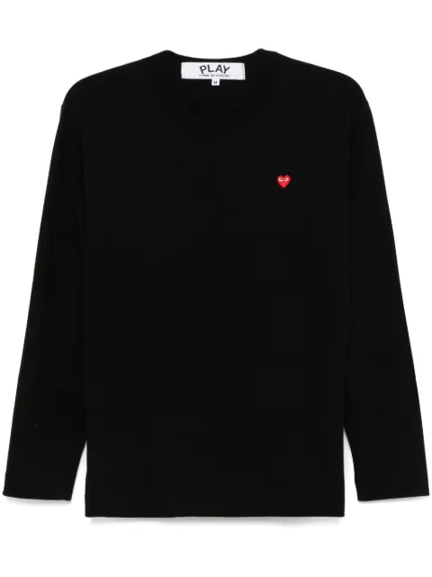 Comme Des Garçons Play camiseta con parche de corazón