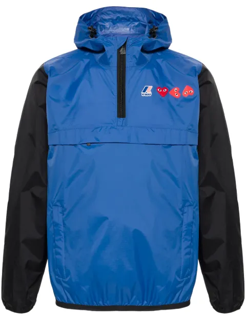 Comme Des Garçons Play x K-Way Heart-patch lightweight jacket