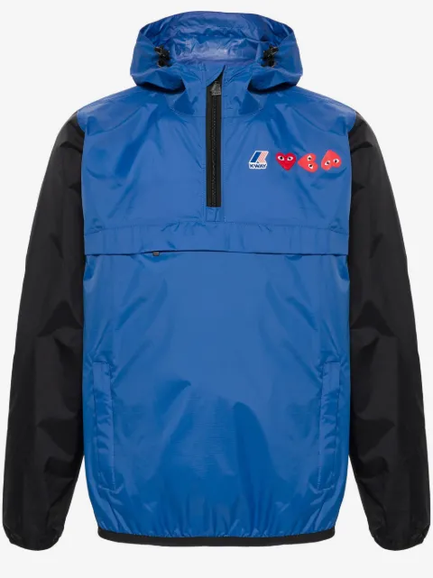 Comme Des Garçons Play x K-Way Heart-patch lightweight jacket