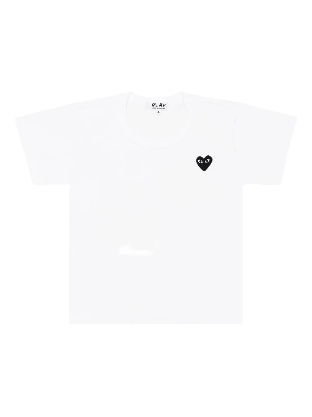 Comme Des Garçons Play Kids' Play Heart-emblem T-shirt In White