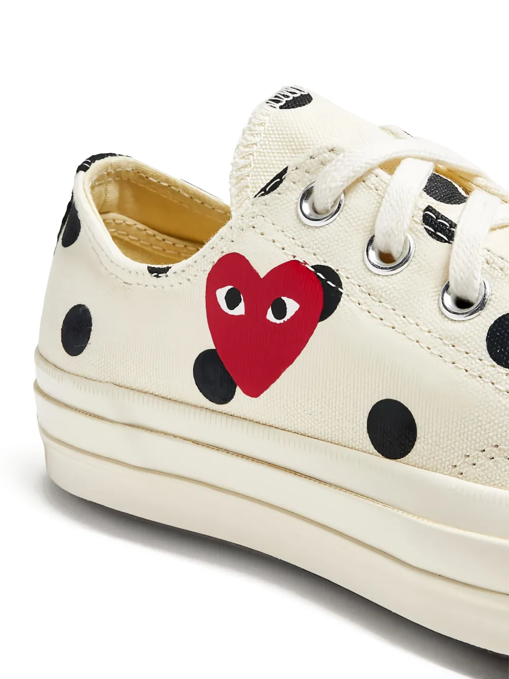 Comme Des Garçons Play x Converse Chuck Taylor 70 polka-dot heart sneakers White