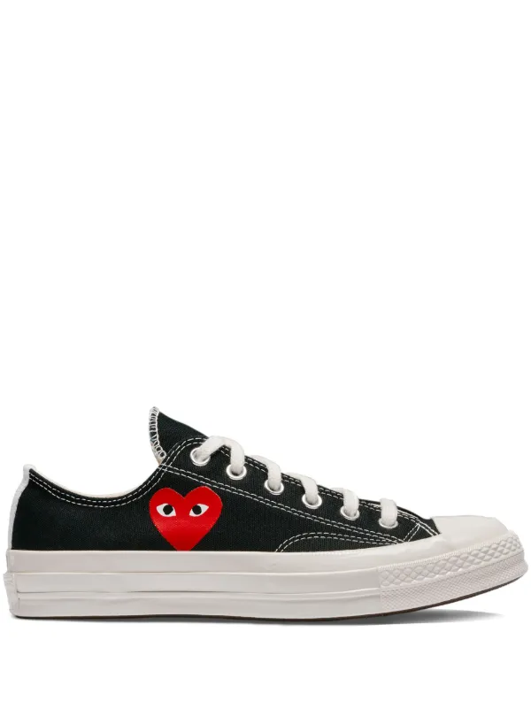 COMME des GARCONS PLAY Black Converse Edition Chuck 70 CDG OX Sneakers Black