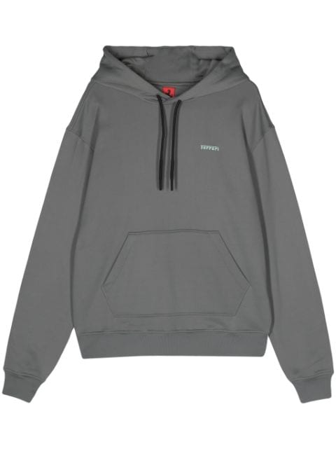 Ferrari drop-shoulder jersey hoodie