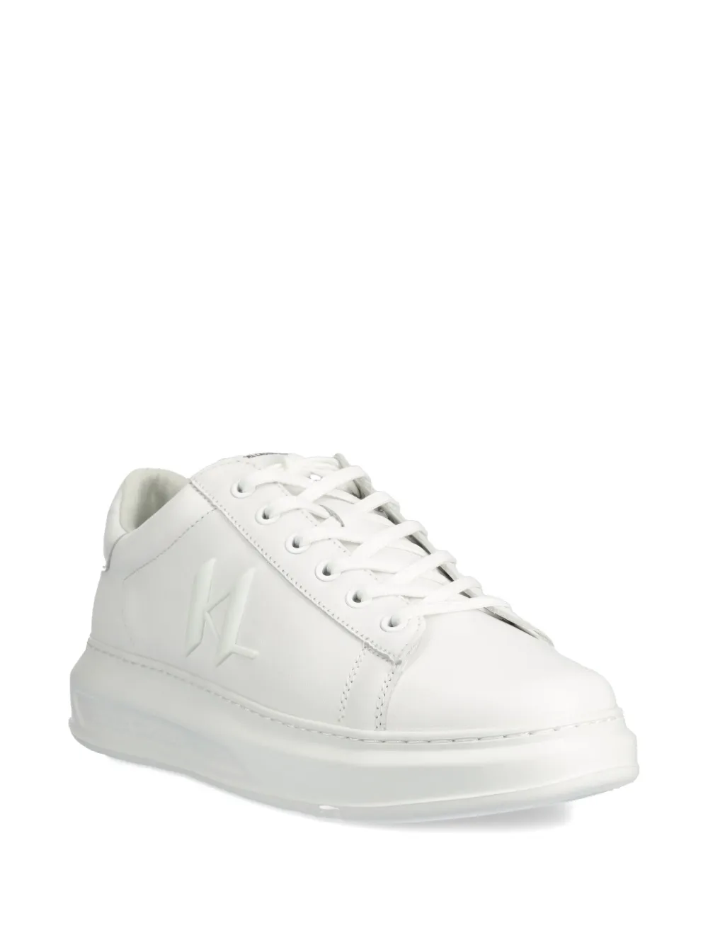 Karl Lagerfeld leather sneakers White