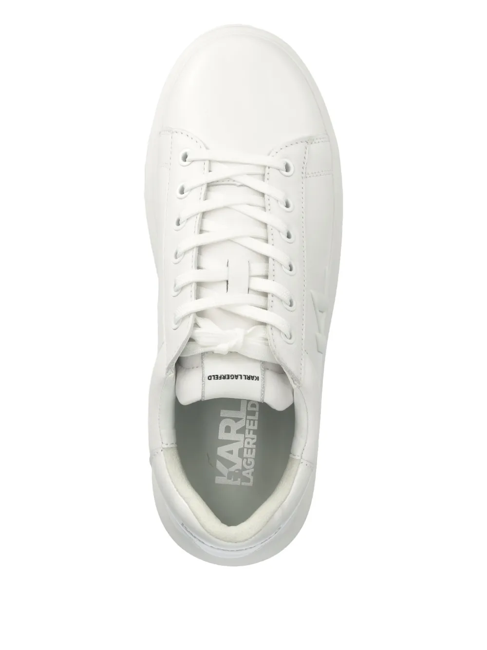 Karl Lagerfeld leather sneakers White