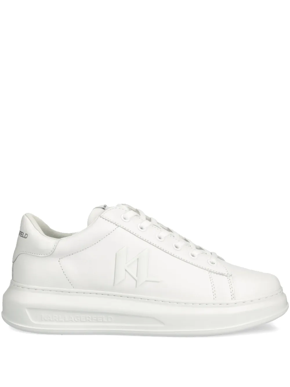 Karl Lagerfeld leather sneakers White