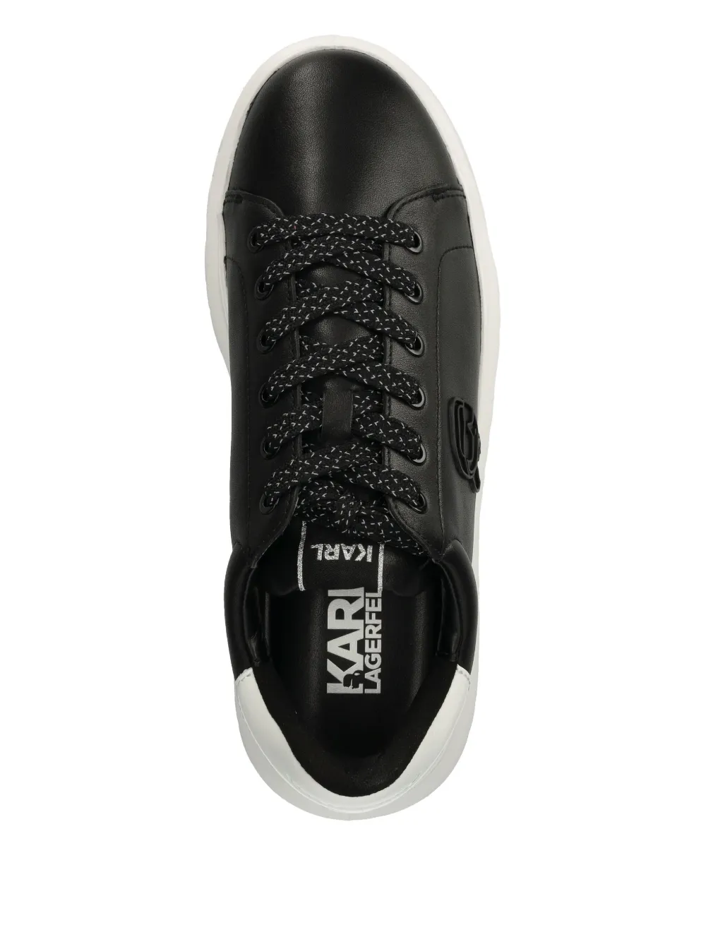 Karl Lagerfeld leather sneakers Black